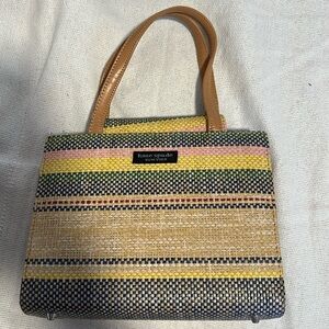 Vintage multicolor straw mini bag